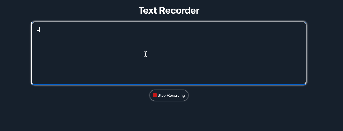 Text Recorder: React States, Event Handling and Conditional Rendering